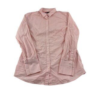 Banana Republic Womens Orange Riley Shirt Size 10 Long Sleeve Button-Down